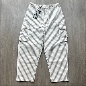 Striped Cargo Pants with Pockets